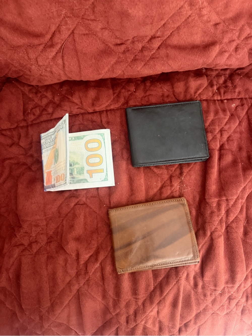 Men's  Wallets in Black and Tan